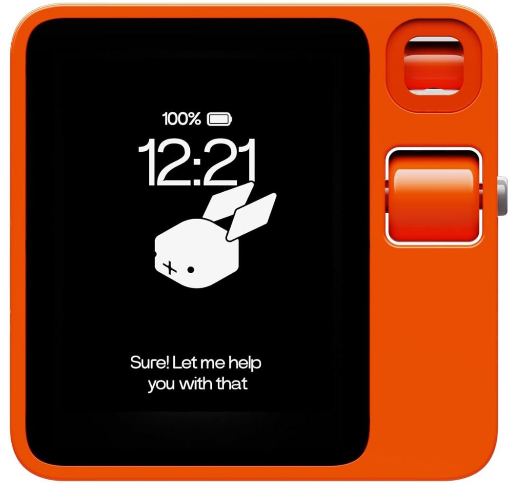 Rabbit R1 Mobile AI Assistant device in orange